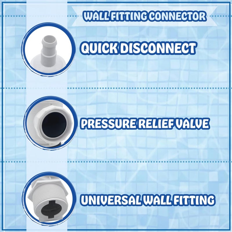 Poolzilla UWF Connector (9-100-9001) Compatible with Polaris Models 180, 280, 380, 3900 Sport and Quattro P40/Sport - Replacement Universal Wall Fitting - Image 3