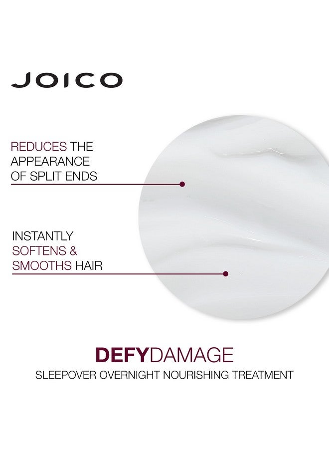 Joico Defy Damage Sleepover Overnight Nourishing Treatment | Instantly Softens & Smooths | Strengthen Bonds | Reduce Breakage & Split Ends | No Rinse Formula | With Arginine & Keratin | 3.38 oz - Image 5