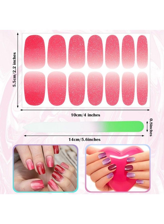 Maitys 700 قطعة من شرائط الأظافر اللاصقة اللامعة - طلاء أظافر ذاتي الالتصاق - أغطية كاملة للأظافر - ملصقات أظافر قابلة للتقشير - ملصقات أنيقة للأظافر للنساء والفتيات - ديكور فن الأظافر - شرائط مع ملف أظافر 50 ورقة - Image 4