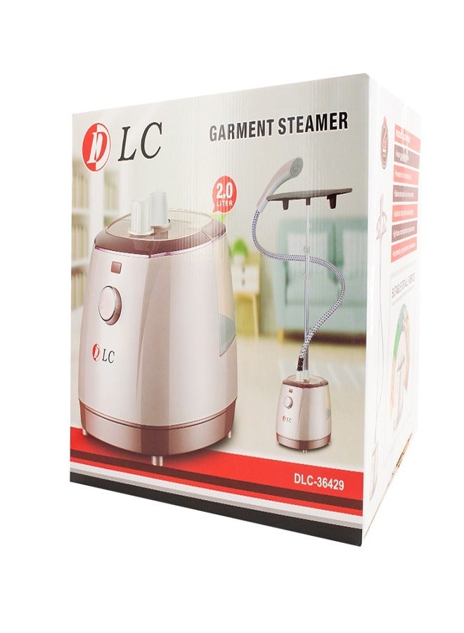 LC 1800W Garment Steamer with 2 Liters Capacity, Portable Household, 6 Levels Of Continuous Steam DLC-36429 - Image 1