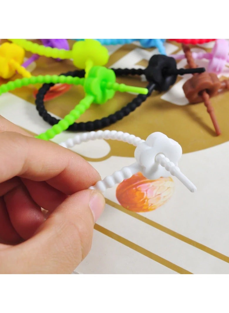 Silicone wire and cable organizer, 3 random pieces - Image 2