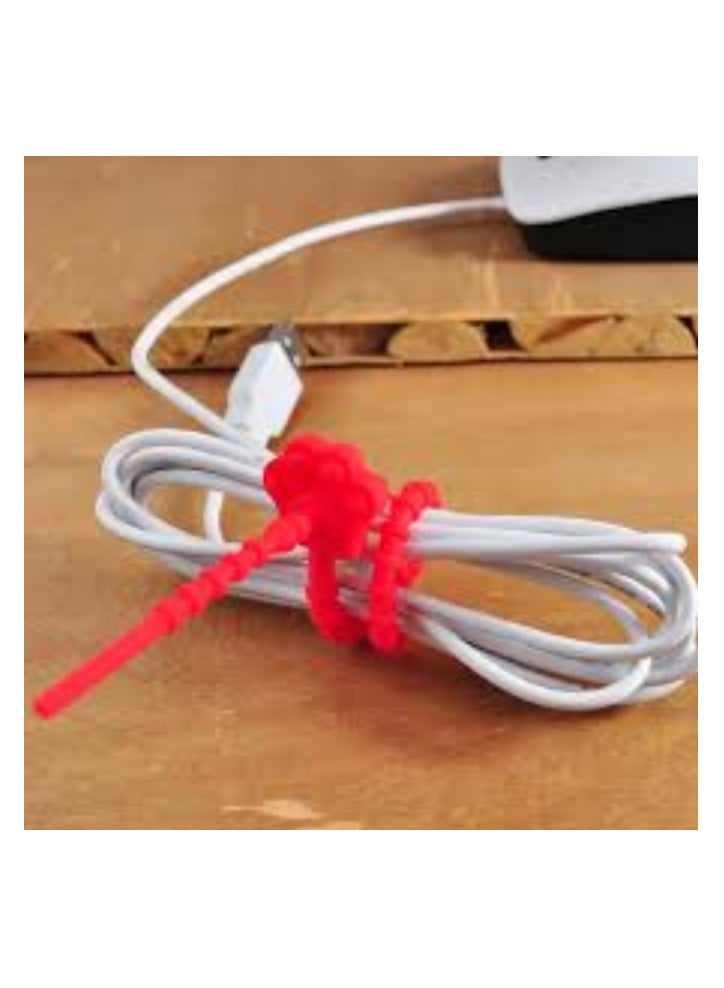 Silicone wire and cable organizer, 3 random pieces - Image 3