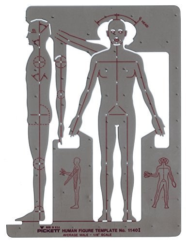 Pickett Male Human Figure Template (1140I) - Image 3
