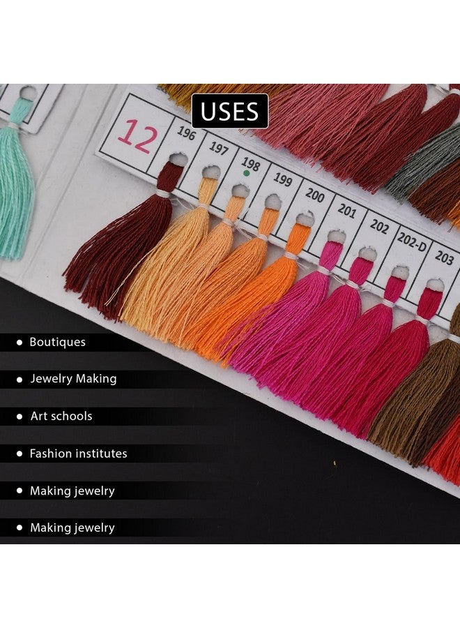 Embroiderymaterial Embroidery Thread Fabric Colour Telephone Art Silk Neelam Thread Shade Card for Fabric Dye- 600 Different Shades Fast Color - Image 4