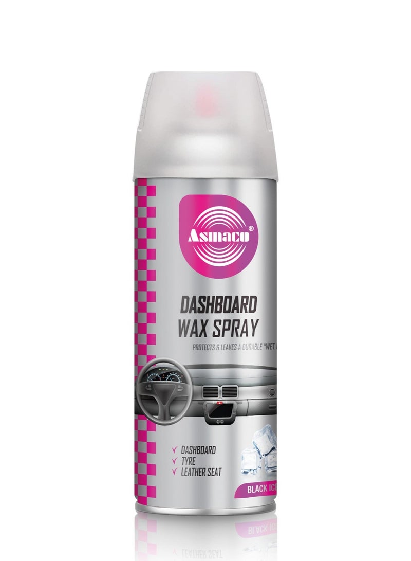 Asmaco Dashboard Wax Spray – 450ml-Protects & SAsmaco Dashboard Wax Spray – Protects and Shines Dashboard, Vinyl, Leather, Plastic & Rubber-Preserves, Beautifies & Protects Car Interior Surfaceshines Dashboard, Vinyl, Leather, Plastic & Rubber - Image 1