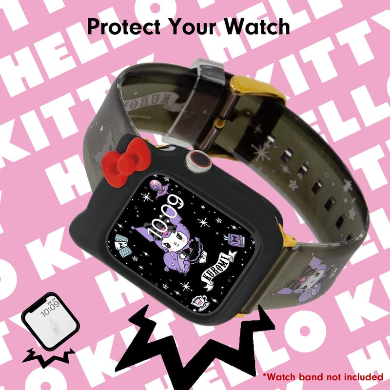 Sonix x Sanrio Apple Watch Cover | Bumper Case for Apple Watch | Protective Silicone Cover | Fits 38mm/40mm/41mm | Hello Kitty - Black - Image 3