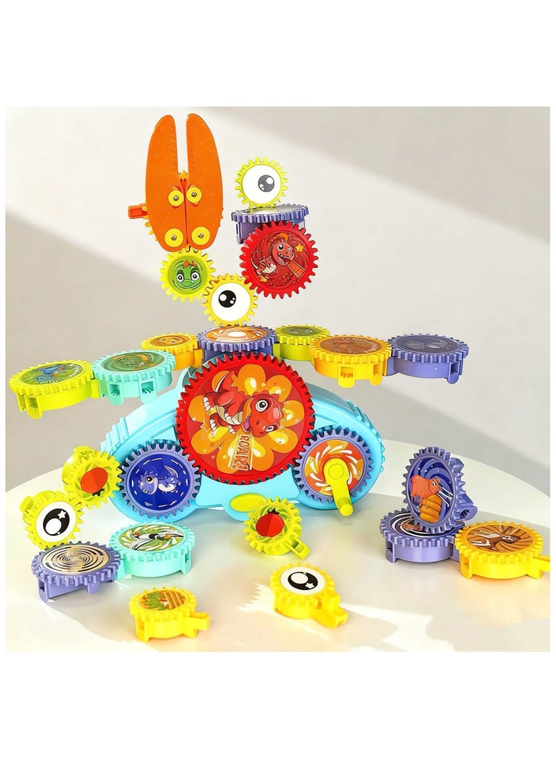 13 Pieces Electric Building Block Set,STEM Gears Building Toys, Learning Resources and Educational DIY Construction Plastic Building Blocks Toys, Fun Learning Building Blocks for boys and girls,Best gift . - Image 1