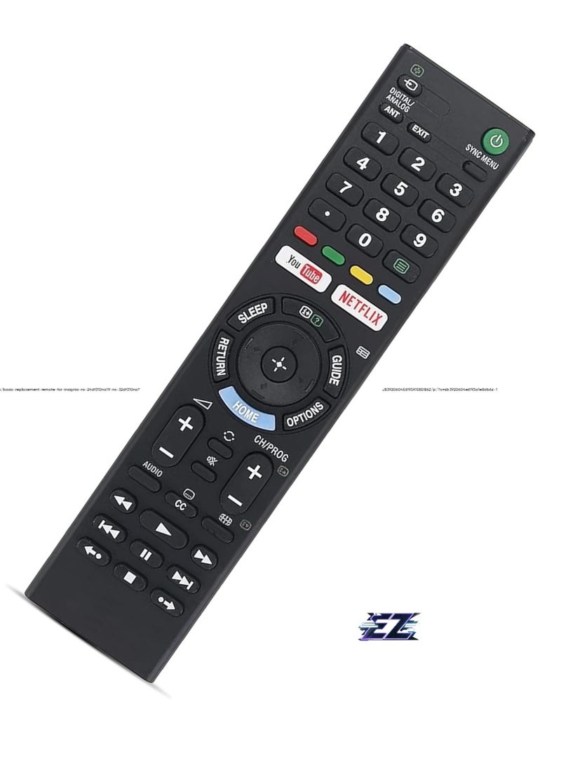 ELTRAZONE Replacement Remote Control for Sony TV – Compatible with Sony Bravia, Smart TV, LED, LCD, and 3D Models (RMT-TX101J, RMT-TX102U, RMT-TX102D, RM-ED052, RM-ED060, RMT-TX102D, RMT-TX200E, RMT-TX300E) – Includes Battery - Image 2