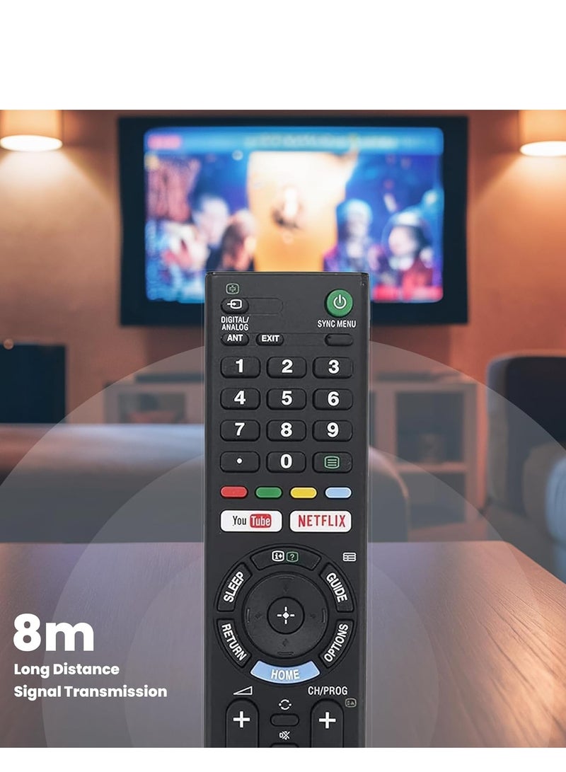 ELTRAZONE Replacement Remote Control for Sony TV – Compatible with Sony Bravia, Smart TV, LED, LCD, and 3D Models (RMT-TX101J, RMT-TX102U, RMT-TX102D, RM-ED052, RM-ED060, RMT-TX102D, RMT-TX200E, RMT-TX300E) – Includes Battery - Image 4
