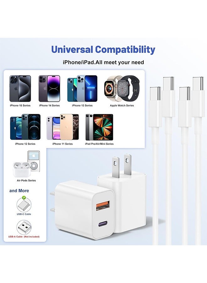 general iPhone 15 Charger, 10ft USB C Charger, 20W Dual USB Fast Wall Charger, USB C Charger Block for iPhone 15/15 Pro/15 Pro Max/iPad Pro/AirPods and More  - Image 3