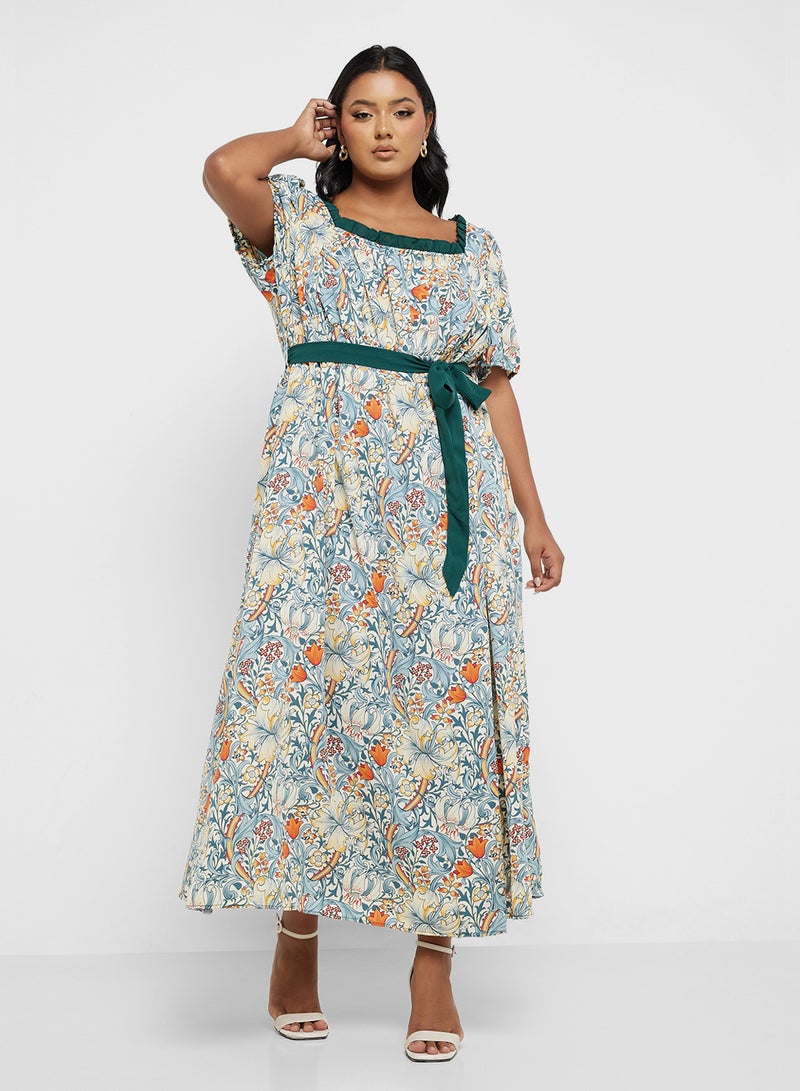 Ella Plus Floral Print Maxi Dress - Image 4
