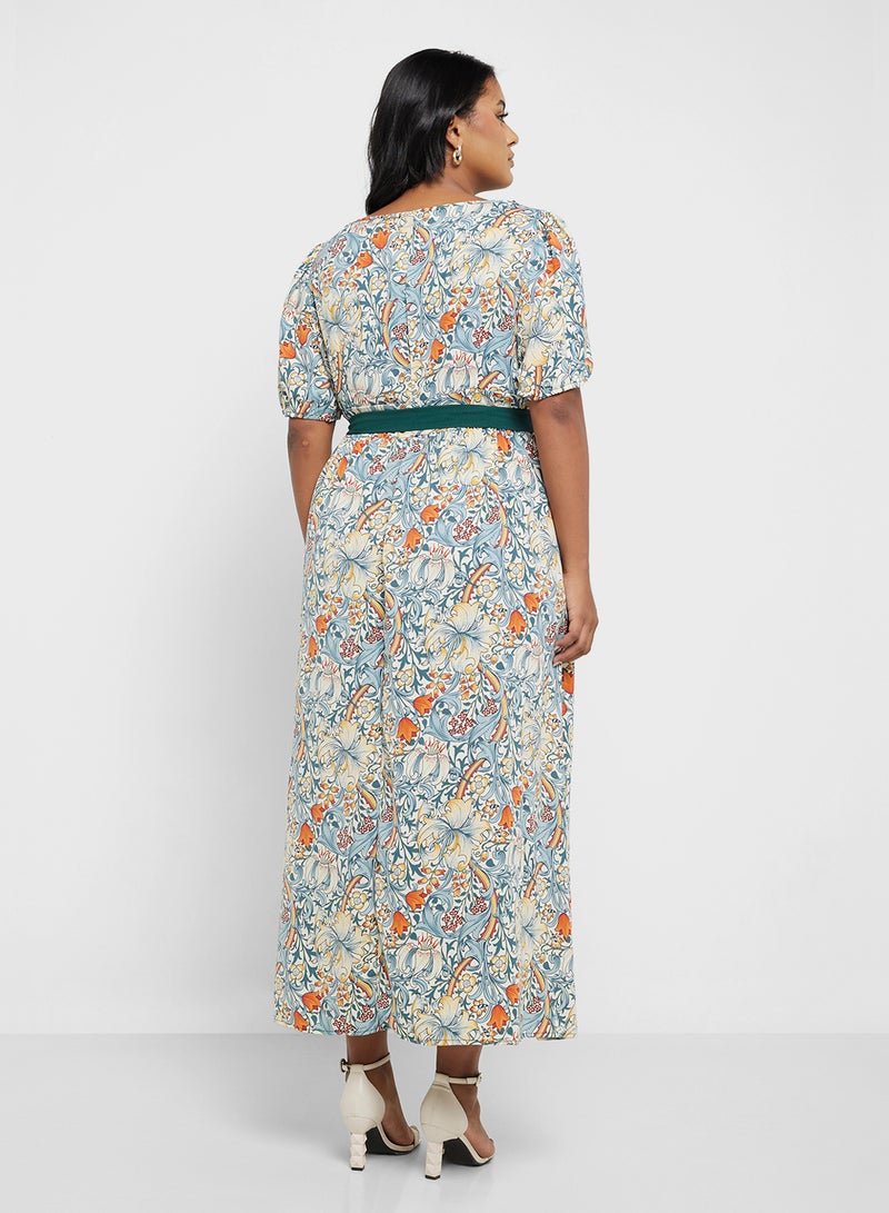 Ella Plus Floral Print Maxi Dress - Image 2