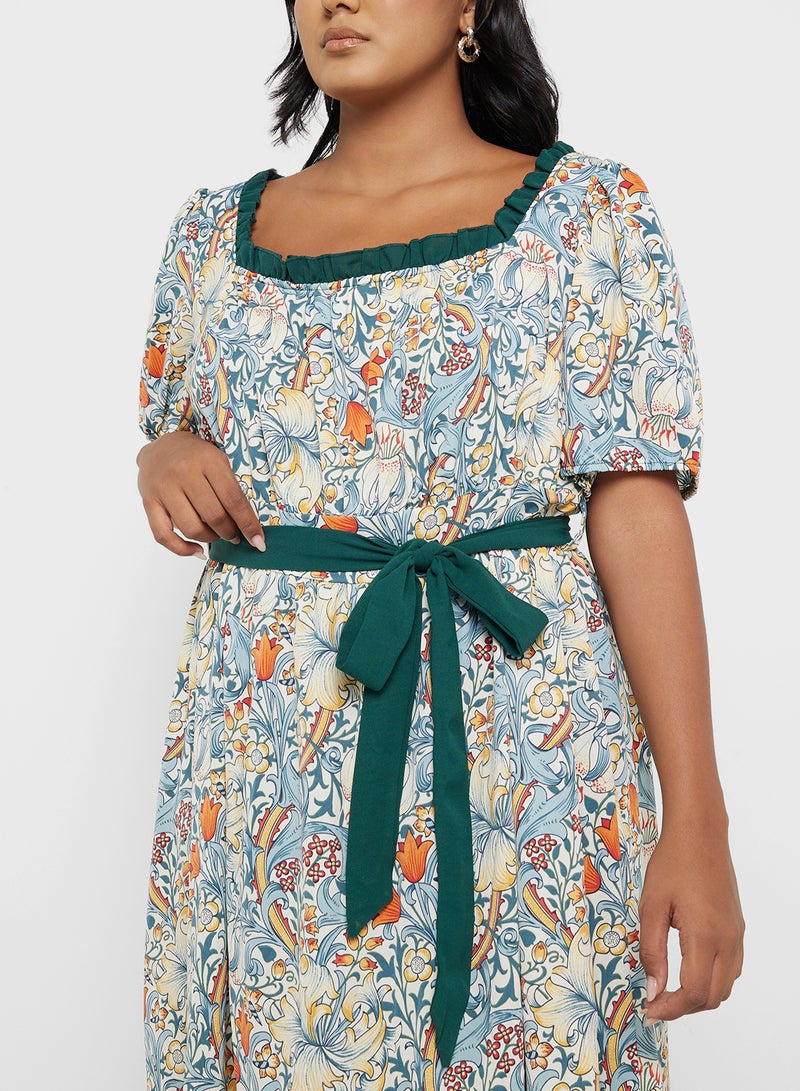 Ella Plus Floral Print Maxi Dress - Image 3