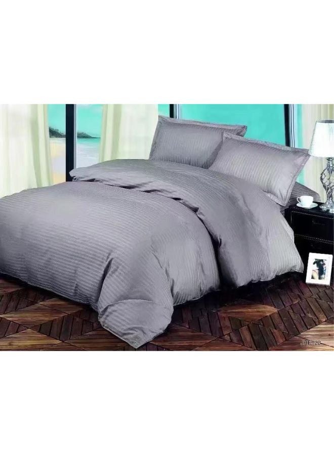 Haokang Single Size Petals and Plush Floral Bedding Complete Kit Include 1 Duvet Cover 210x160cm with 1 Fitted Sheet 120x200+30cm and 2 Pillowcases 50x78 cm Deep Pocket Fitted Single Size Bedsheet Set