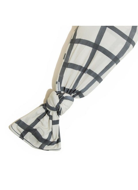 Freshly Picked Swaddle Blanket, One-Size-fits-All, Indigo Windowpane