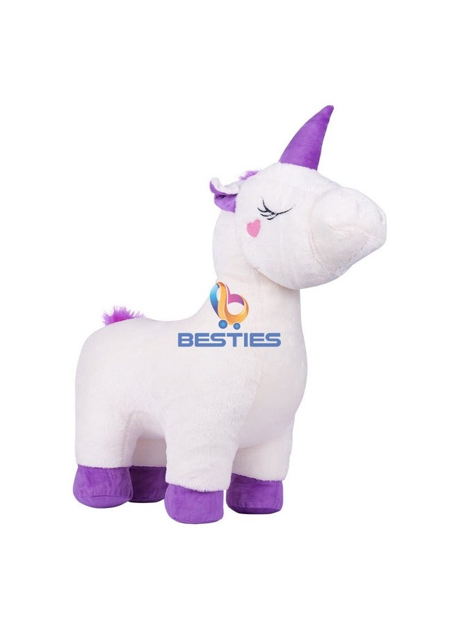 Besties Super Soft Plush Pony Unicorn Toy Soft Stuffed Toy For Kids (75Cm White)  - Image 2