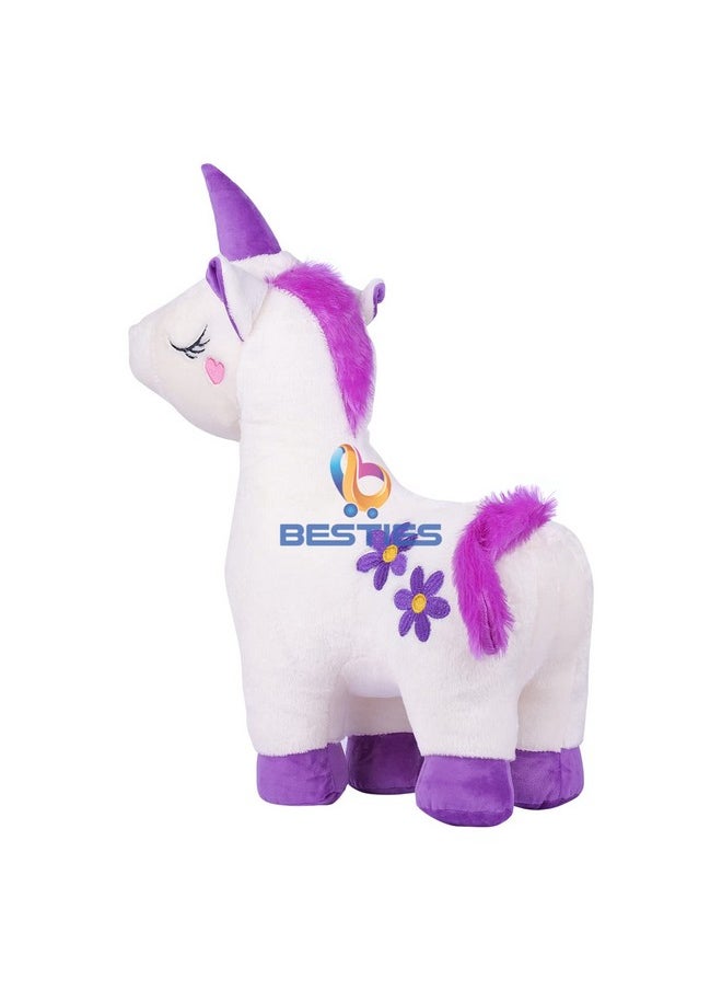 Besties Super Soft Plush Pony Unicorn Toy Soft Stuffed Toy For Kids (75Cm White)  - Image 3
