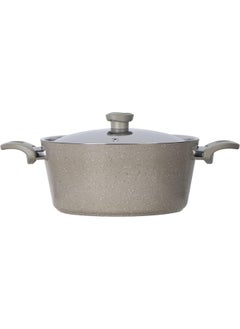 Top Chef Granite 10 Pieces Set (Pot18-20-24-28-Grill28-Tray26) -Biege  - Image 2