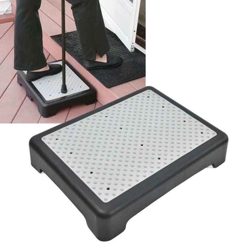 klarako Indoor Outdoor Step Stool Anti Slip Half Step Lightweight Stackable Mobility Platform Step Half Step for Stairs, Cars, Bed, Chair, Shower, Portable Step Riser for Elderly and Disabled - Image 2