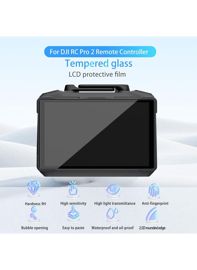 SJet 2 PACK Drone Remote Controller Screen Protector For DJI RC Pro 2, Anti-Scratch Tempered Glass for DJI Mavic 4 Pro RC Pro 2  Remote Controller Accessories  - Image 2