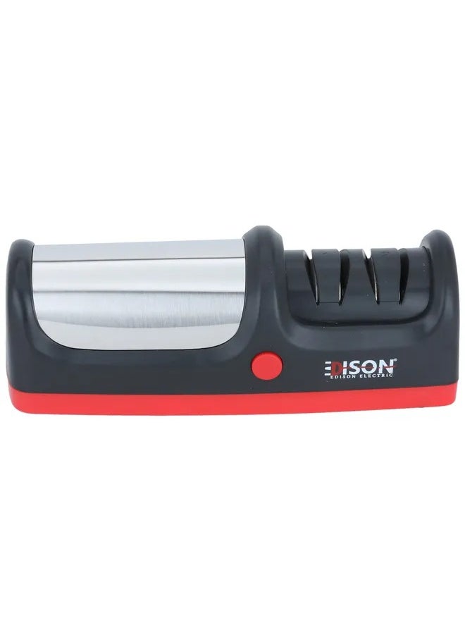 EDISON Electric Knife Sharpener Black 2 Steps 11 Watt  - Image 1