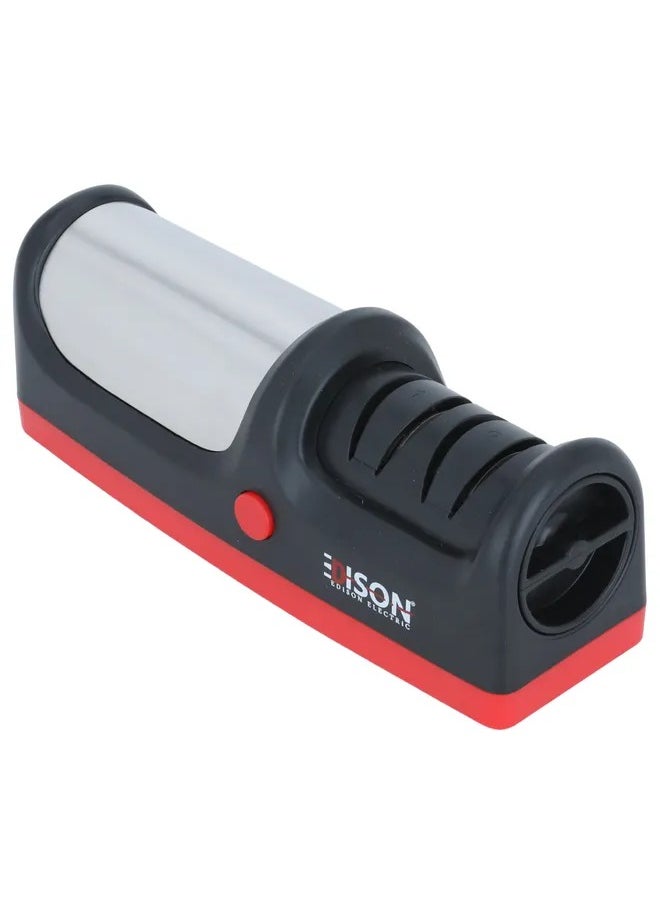 EDISON Electric Knife Sharpener Black 2 Steps 11 Watt  - Image 2
