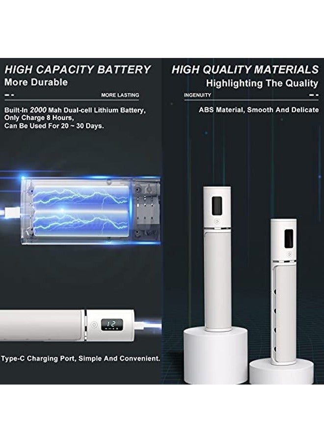 Excefore UV Toothbrush Sanitizer with Silent Fan Drying, UVA+UVC LED Sterilizer Holder, Wall Mounted, Sensing On/Off, 2000mAh Rechargeable, Ideal for Family Bathroom Toothbrush Cleaning - Image 5