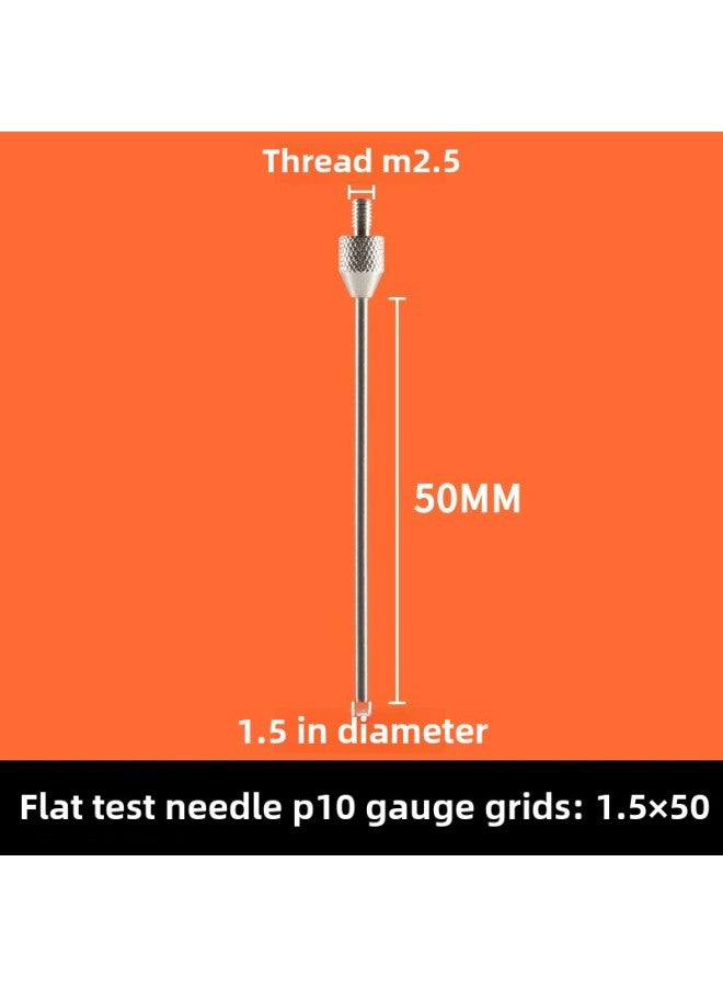 # Dial Indicator Needle Flat Tip Measuring Special-shaped Gauge Needle Curved Gauge Measuring Table. Thousands Of Minutes Meter High-Color:P10 1.5×50MM  - Image 1