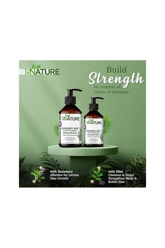 By Nature Rosemary & Mint Complete Repair Shampoo – 500ml - Image 4