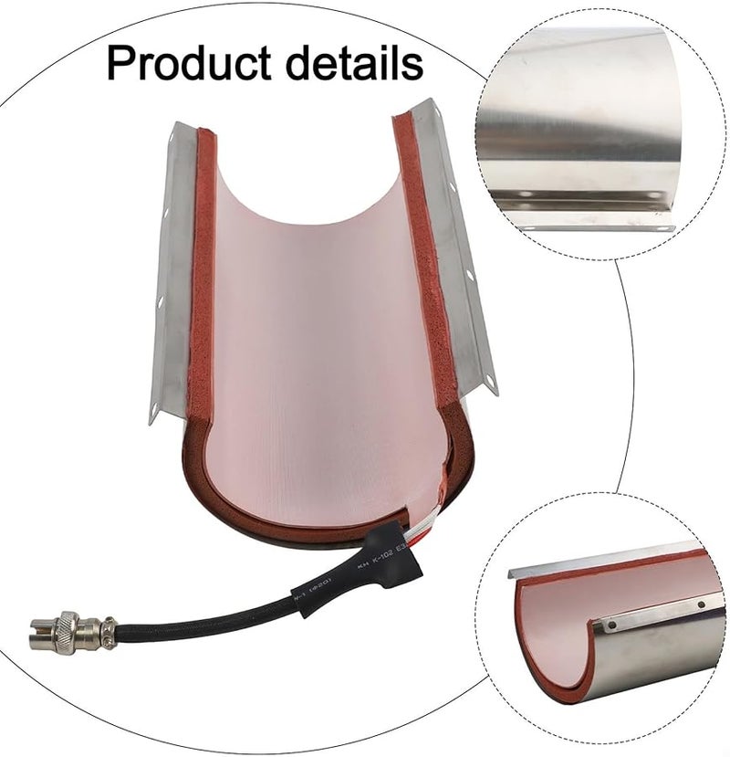 وسادة سيليكونية للكبس الحراري لآلة طباعة الأكواب بالتصعيد، قطعة بديلة مقاس 20 أونصة مستقيمة - Image 4