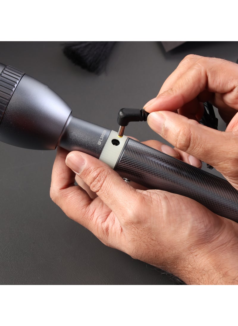 GEEPAS Rechargeable LED Flashlight | Perfect for Indoor and Outdoor Use, Aircraft Aluminum Alloy Housing | 4 Hours Continuous Working| 7W High Power T6 LED | GFL3803  - Image 5