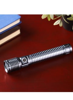 GEEPAS Zoomable LED Flashlight- GFL3803Z/ 25W Laser High-Power LEDs, Perfect for Indoor and Outdoor Use, 10 Hours Continuous Working/ with Aluminum Alloy Housing, Type C Charging/ Black, Limited Lifetime Warranty  - Image 3