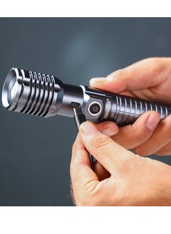 GEEPAS Zoomable LED Flashlight- GFL3803Z/ 25W Laser High-Power LEDs, Perfect for Indoor and Outdoor Use, 10 Hours Continuous Working/ with Aluminum Alloy Housing, Type C Charging/ Black, Limited Lifetime Warranty  - Image 5