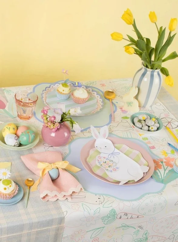 Meri Meri Meri Meri Wavy Round Paper Placemats