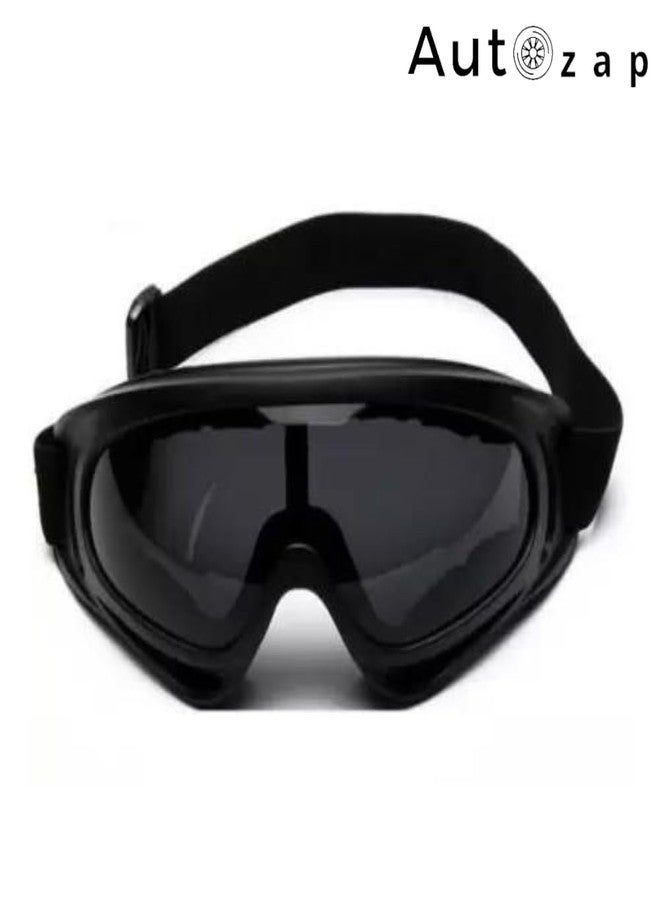 Autozap remium UV Protection Ski Goggles with Adjustable Elastic Strap - Windproof & Dust-Proof | Ideal for Cycling, Skiing, and Riding - Image 2