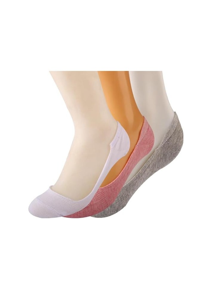 Future Future Socks Invisible For Women Pack Of 3 Size 36-40 Multicolor  - Image 2