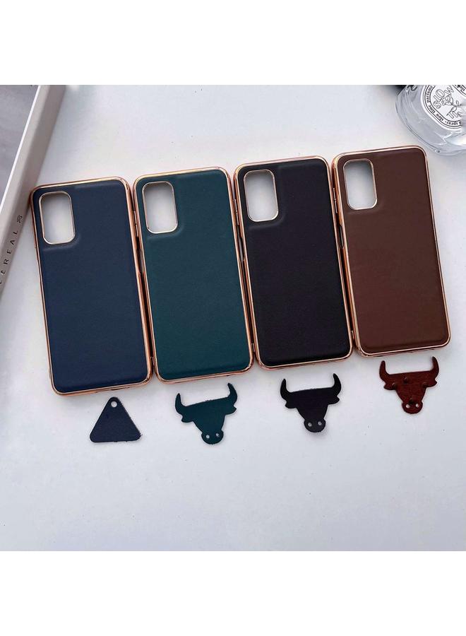 S-TOP Case For Samsung Galaxy A73 5G Genuine Leather Xiaoya Series Nano Electroplating Phone Case - Image 3