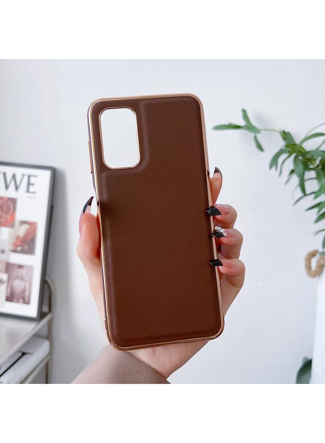 S-TOP Case For Samsung Galaxy A73 5G Genuine Leather Xiaoya Series Nano Electroplating Phone Case - Image 2