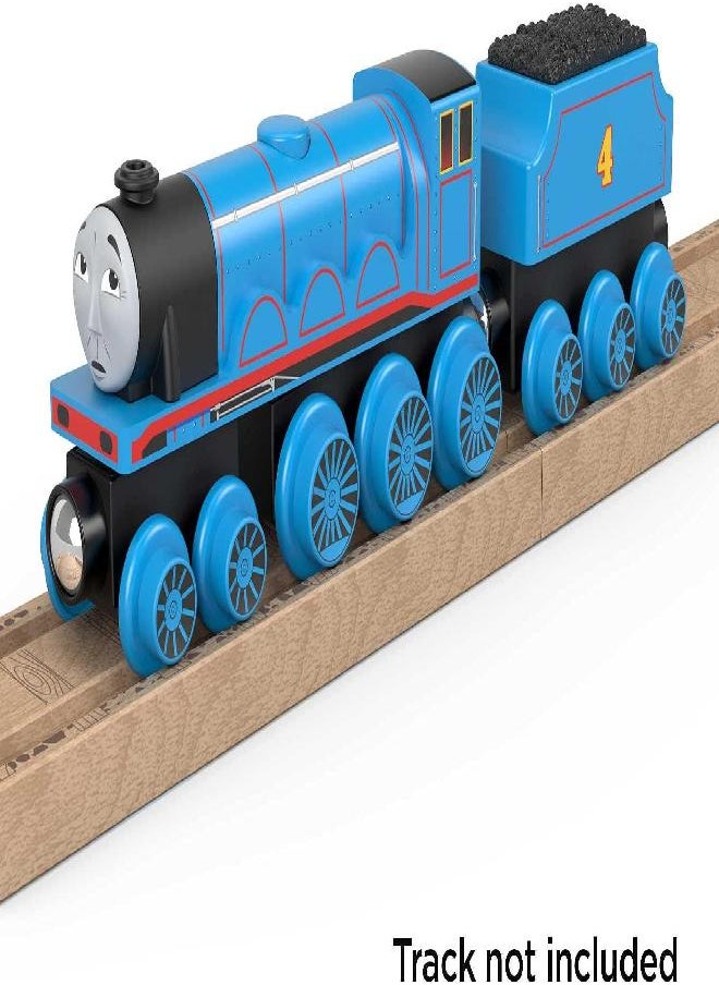 THOMAS & FRIENDS - Thomas & Friends Wooden Railway Toy Train Gordon Push-Along Wood Engine & Coal Car For Toddlers & Preschool Kids Ages 2+ Years - Image 1