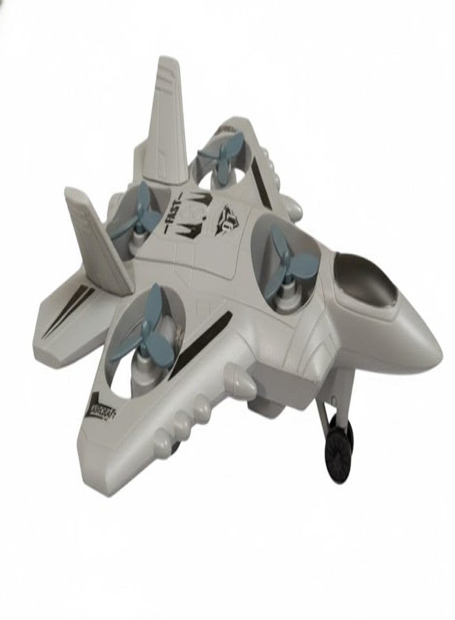 Trade Globe Push and Go Military Aircraft Fighter Plane Model Toy, Unbreakable Plastic Jet Airplane, Birthday Gift for Kids Randam Color Pack of 1 - Image 1