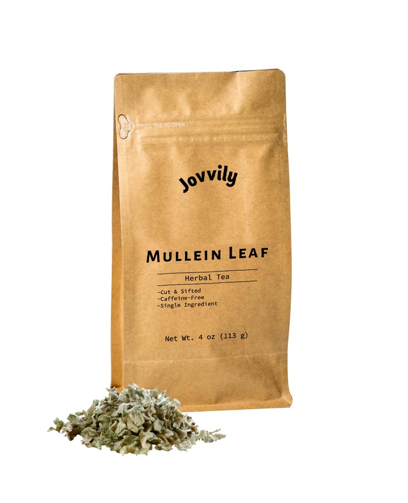 Jovvily Mullein Leaf - 4 oz - Cut & Sifted - Herbal Tea - Caffeine Free - Image 1