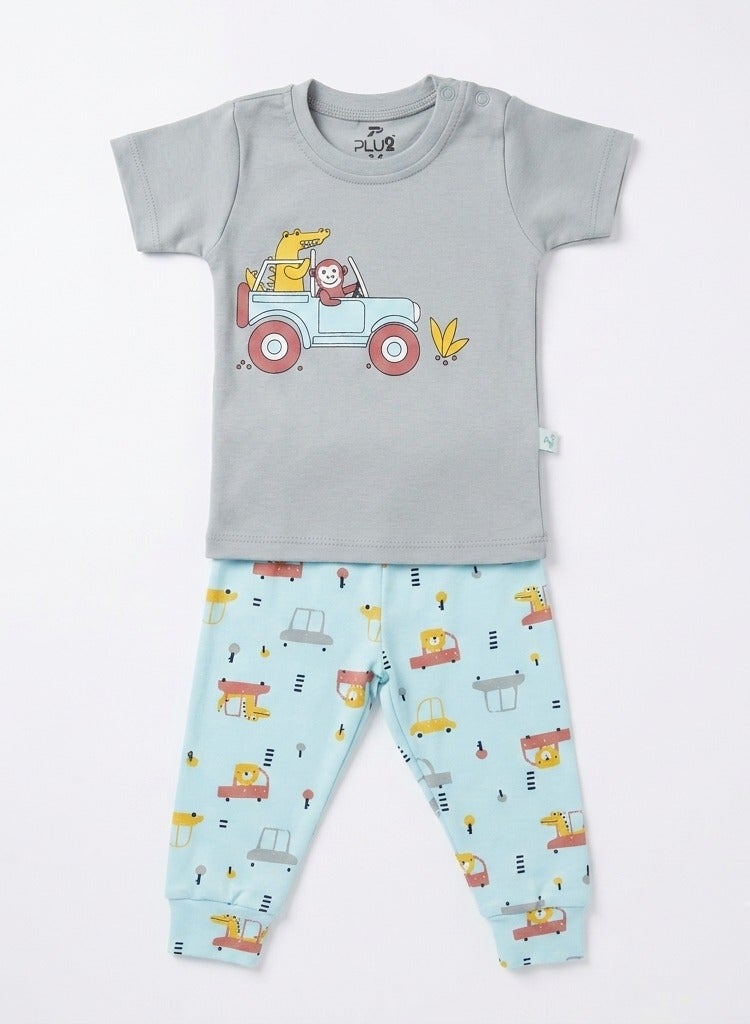 Pluto Pack of 2 Cotton Pajama Set for Baby Boy - Image 3