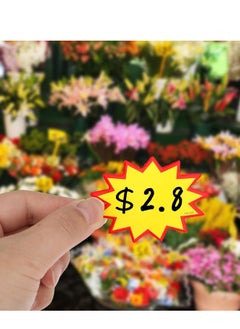 Excefore 100 Pcs Retail Sale Signs, Starburst Signs Sale Tags 1.97x2.75" Blank Star Retail Sale Stickers, Burst Merchandise Pricing Tags, Retail Store Price Label, Marking Tags, Sale Display Signs for Store  - Image 4