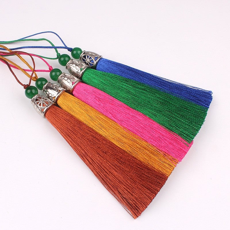 8Cm Metal Hollow Alloy Rice Hat Tassel Spike Accessories Small Tassel Diy Handmade Open Hollow Spike - Image 1