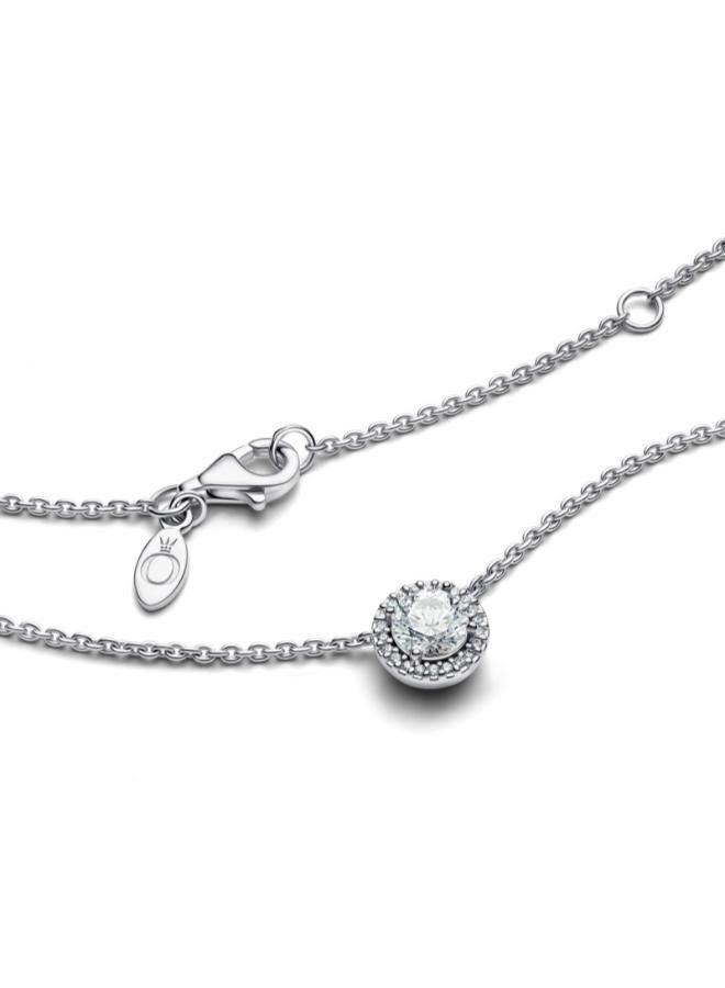 PANDORA Silver necklace with clear cubic zirconia - Image 3
