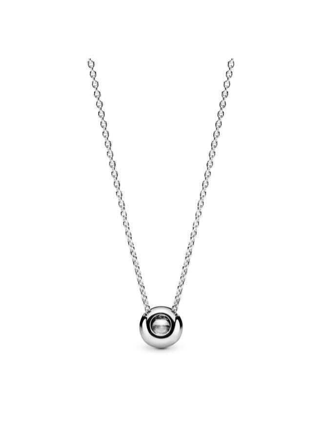PANDORA Silver necklace with clear cubic zirconia - Image 2