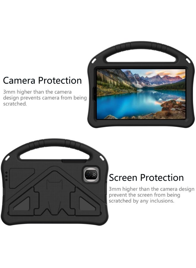 general Case Compatible with Honor Pad X7 8.7 inch 2025 Tablet [Kids Friendly] Durable Lightweight EVA Portable Handle Black Stand Shockproof Cover with Shoulder Strap - Image 2