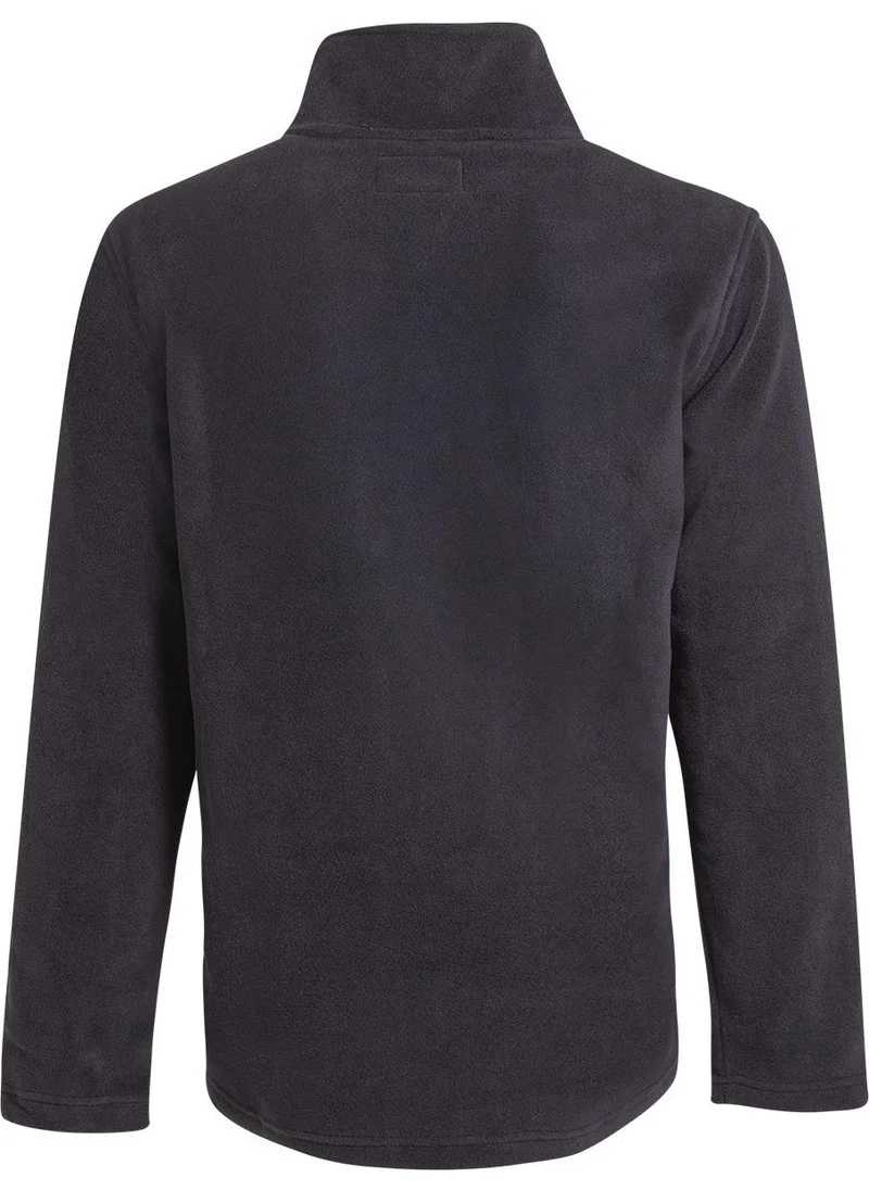 Oil Company Black Thermal Fleece Sweater Unisex