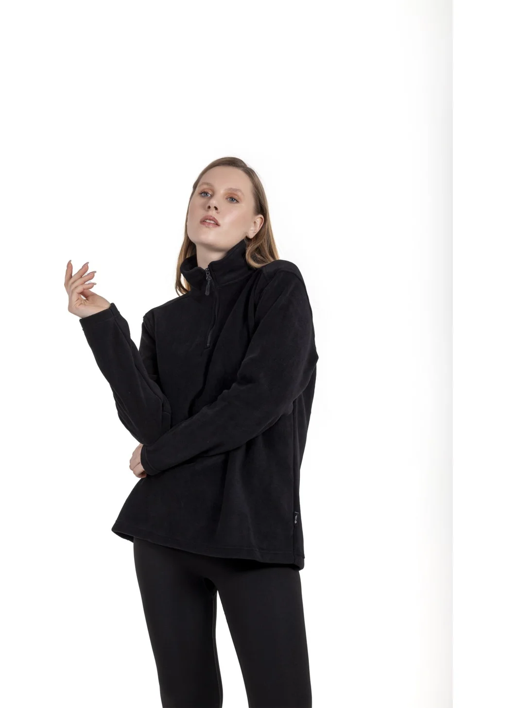 Oil Company Black Thermal Fleece Sweater Unisex