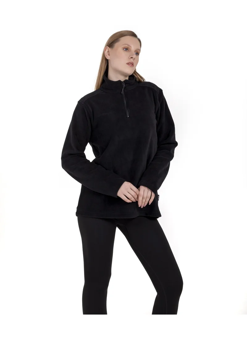 Oil Company Black Thermal Fleece Sweater Unisex